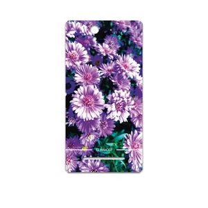 MAHOOT Purple-Flower Cover Sticker for Sony Xperia C3 Dual