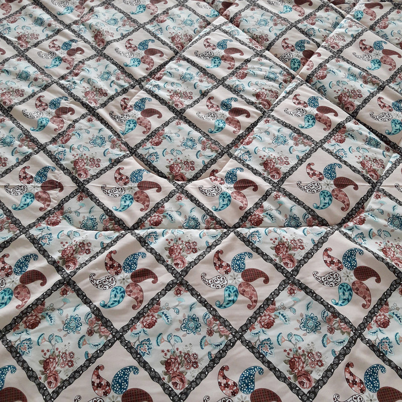 لحاف کرسی سندس مدل یلدا کد F319 سایز 400x400 سانتی متر