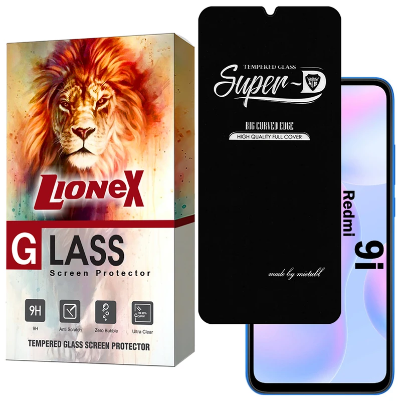 محافظ صفحه نمایش لایونکس مدل SUPERDNL مناسب برای گوشی موبایل شیائومی Redmi 9i