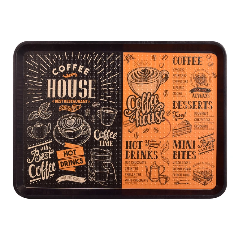 سینی مهروز مدل E-1403-73 طرح coffee