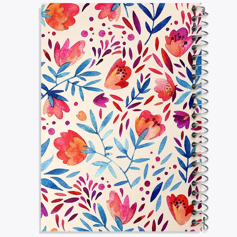 دفتر نت موسیقی 50 برگ خندالو مدل گل گلی کد 2242