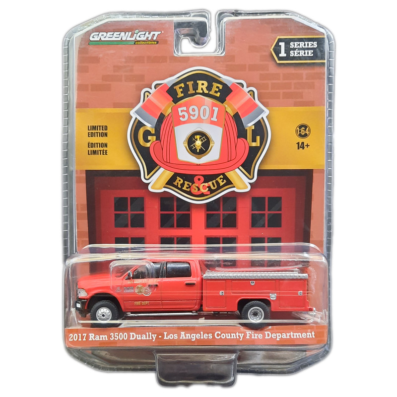ماشین بازی گرین‌لایت مدل 2017 Ram 3500 Dually - Los Angeles County Fire Department