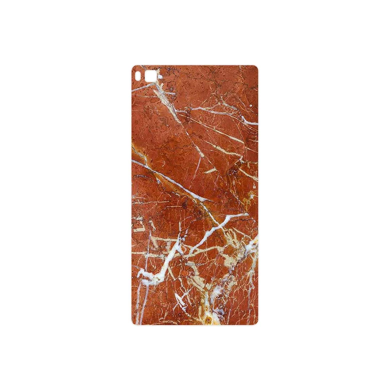 برچسب پوششی ماهوت مدل Red Marble مناسب برای گوشی موبایل هوآوی P8