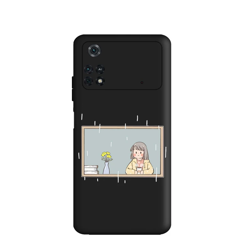 کاور قاب گارد طرح بارانی کد a2802 مناسب برای گوشی موبایل شیائومی Poco M4 Pro 4G