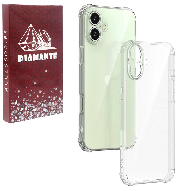 کاور دیامانته مدل ساده مناسب برای گوشی موبایل اپل iPhone 16