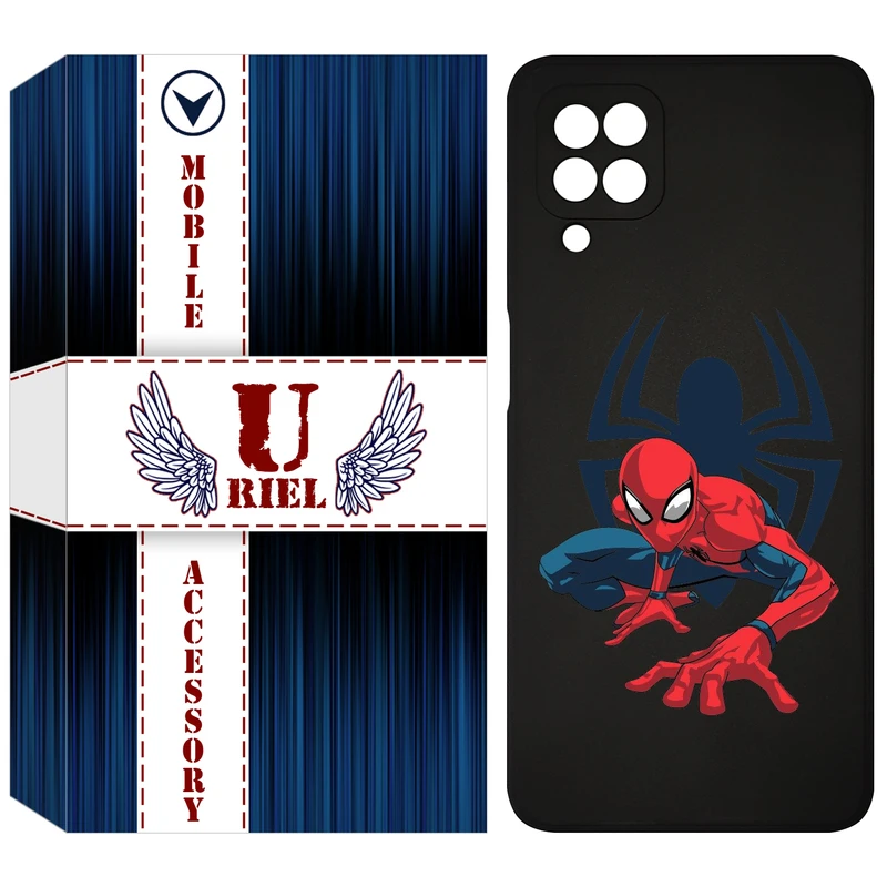 کاور یوریل قاب مدل KSH کد 75 طرح اسپایدرمن مناسب برای گوشی موبایل سامسونگ Galaxy A22 4G / M32 4G / M22 4G