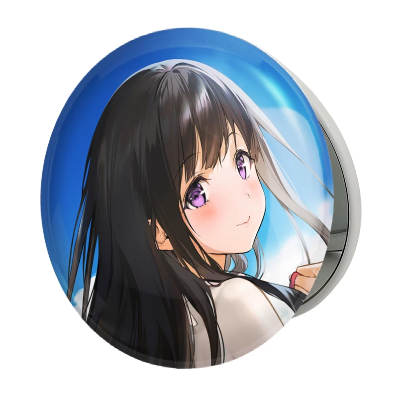 آینه جیبی خندالو طرح اورکی و چیتاندا انیمه هیوکا Hyouka مدل تاشو کد 17073 