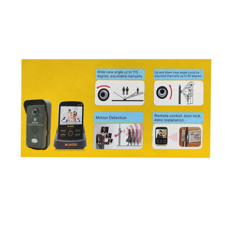 دربازکن تصویری بی سیم کیوس مدل KDB302A