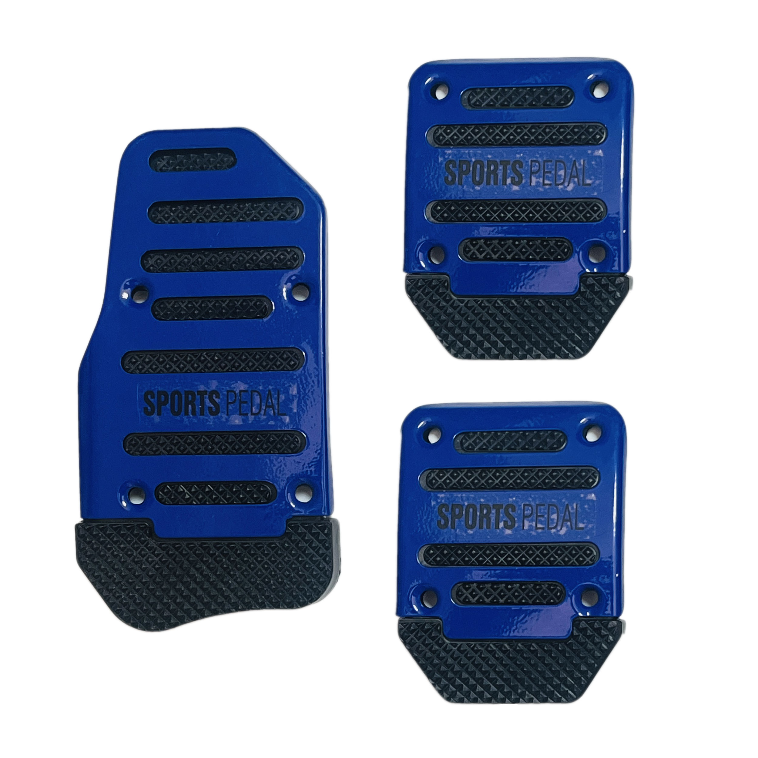 روکش پدال خودرو چیکال مدل TYPE R-BLUE-LUX مجموعه 3 عددی