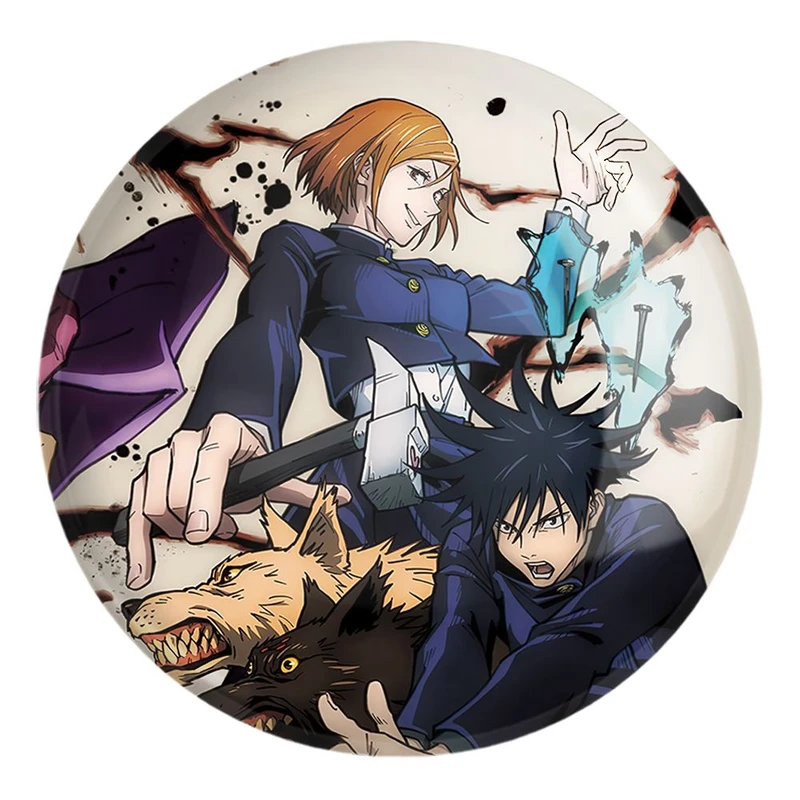 پیکسل خندالو طرح نوبارا و مگومی و سوکونا و ایتادوری انیمه جوجوتسو کایزن کد 11126 مدل بزرگ