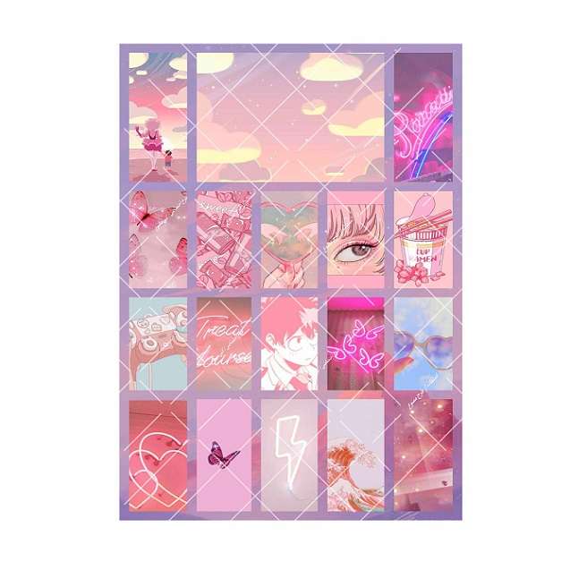 برچسب مدل برش نخورده طرح اسکرپ بوک انیمه