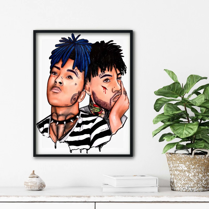 تابلو آتریسا طرح تنتاسیون xxxtentasion مدل ATt046