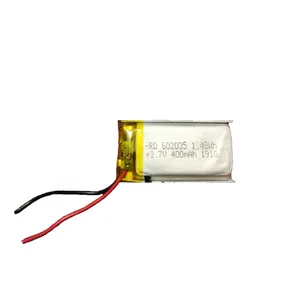 باتری لیتیوم پلیمر 3.7 ولت 400 میلی آمپر مدل 602035