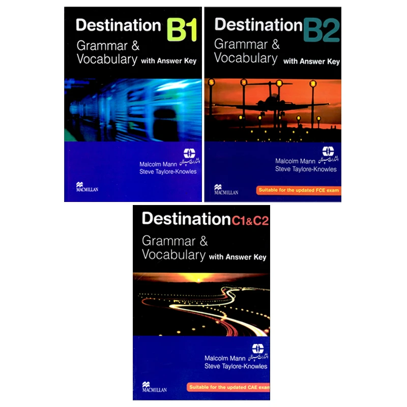 کتاب Destination Grammar And Vocabulary With Answer Key اثر Malcolm Mann And Steve Taylore-Knowles انتشارات سپاهان 3 جلدی