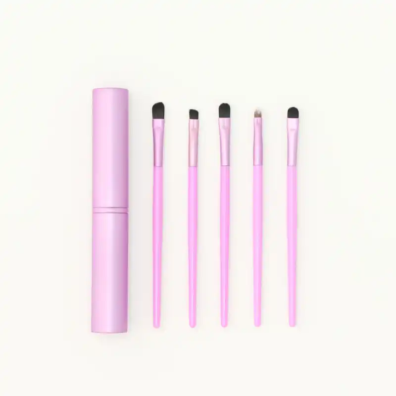 ست برس آرایشی مدل استوانهای مجموعه 5 عددی