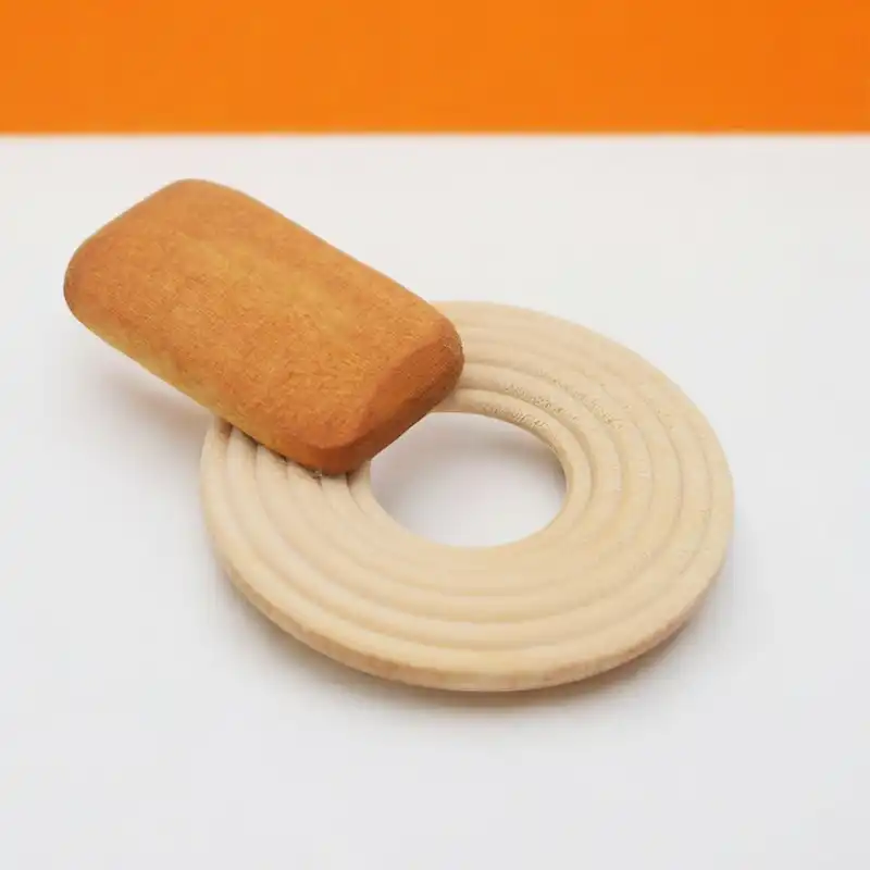 گوشواره زنانه مدل چوبی طرح GROOVE