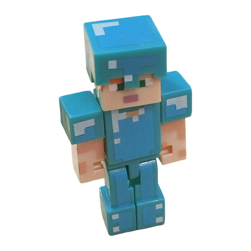 اکشن فیگور مدل ماینکرافت طرح سازه و اسکین مجموعه 9 عددی