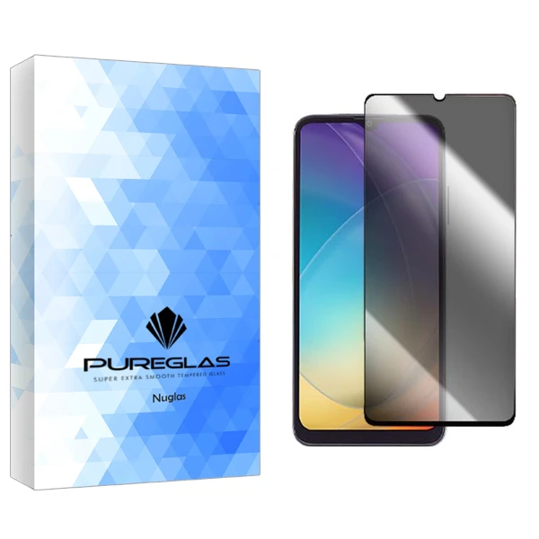 محافظ صفحه نمایش حریم شخصی پیور گلس مدل NuGlas مناسب برای گوشی موبایل وان پلاس X10 Plus