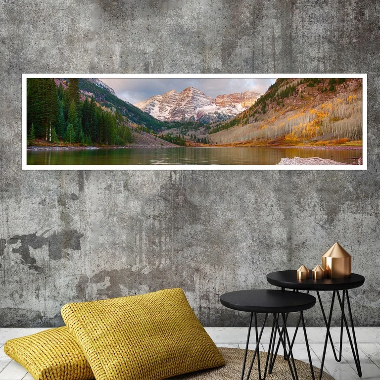 تابلو بکلیت طرح طبیعت درختان پاییزی مدل کشیده W-7669