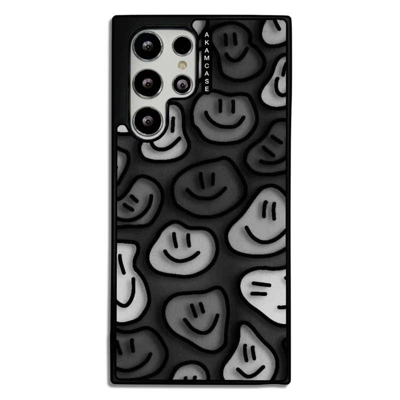 کاور آکام مدل AMCWSGS22U-HAPPY FACE5 مناسب برای گوشی موبایل سامسونگ Galaxy S22 Ultra
