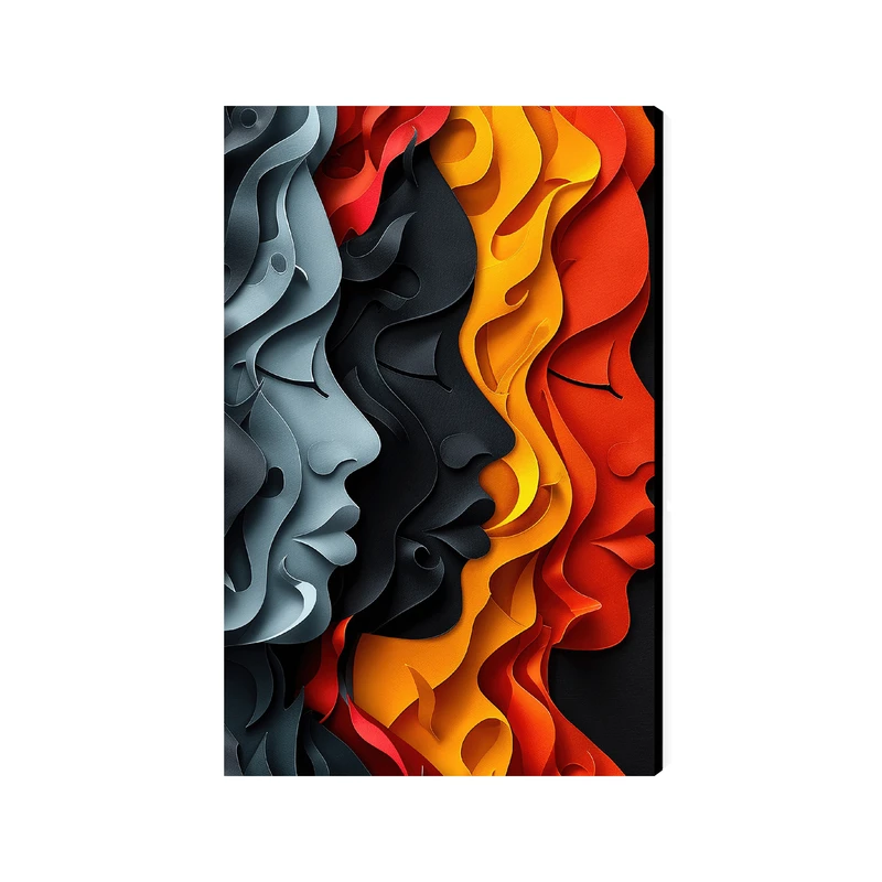 تابلو شاسی عرش مدل فانتزی طرح هنری دختر کد As4606