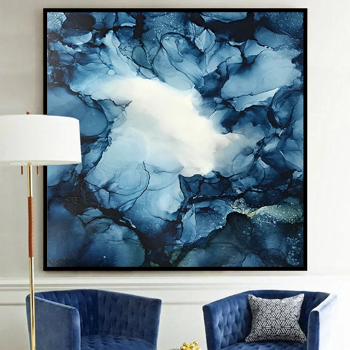 تابلو دکوراتیو مدل کهکشانی انتزاعی کد TC32M 