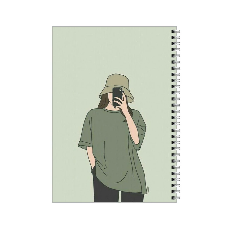 دفتر مشق 50 برگ بامبیلیپ طرح سلفی با استایل سفر کد 9290899