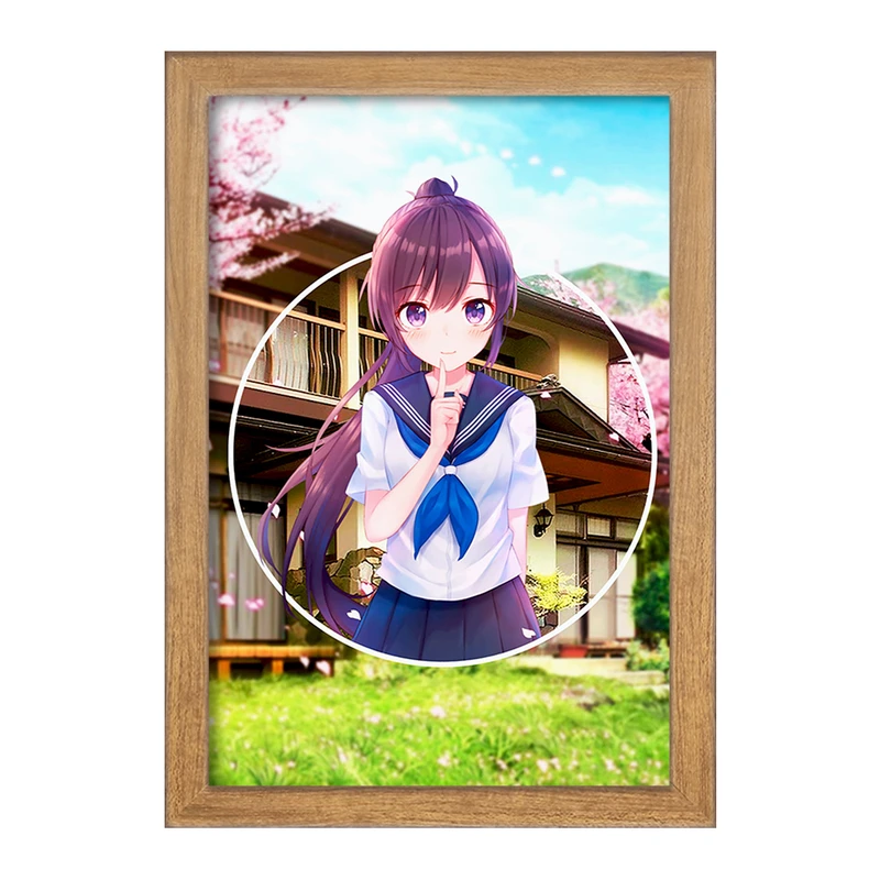 تابلو خندالو مدل دختر انیمه ای  کد 18055