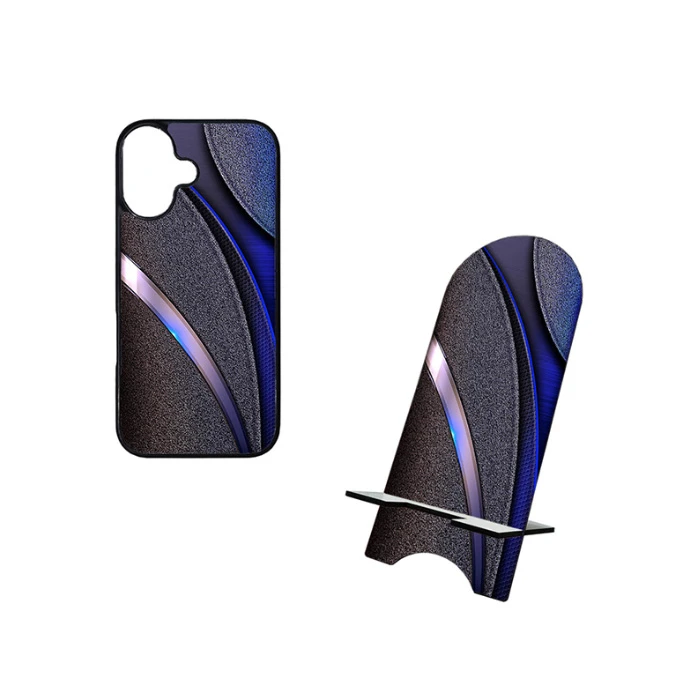 کاور گالری وبفر طرح انتزاعی مناسب برای گوشی موبایل اپل iphone 17 به همراه استند