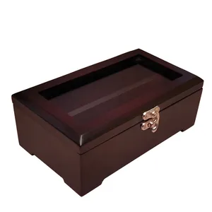 جا کاردی مدل پایه چوبی درب شیشه ای