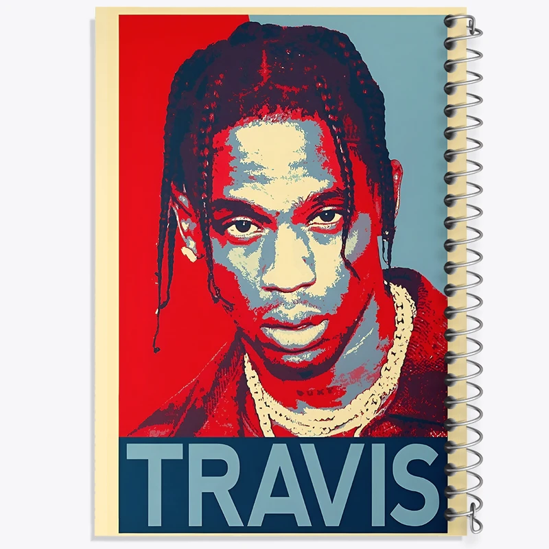 دفتر مشق 100 برگ خندالو طرح تراویس (Travis) کد F6482