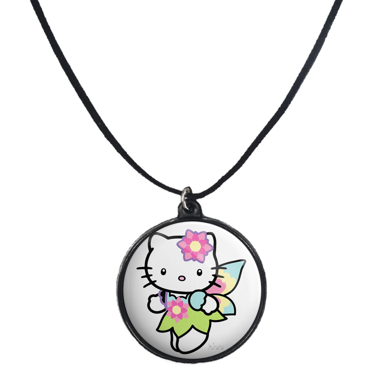 گردنبند پرمانه طرح کیتی کد pmb.22572 مدل دو طرفه