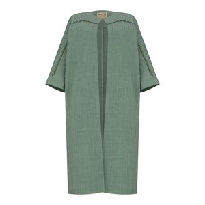 مانتو زنانه السانا مدل یاراد کد 211011 رنگ سبز مغز پسته‌ای