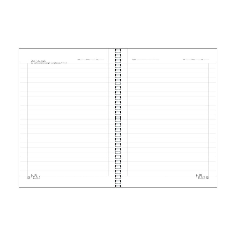 دفتر مشق 100 برگ مای پلن طرح Lovely Cats مدل صفحات شماره دار کد F2302