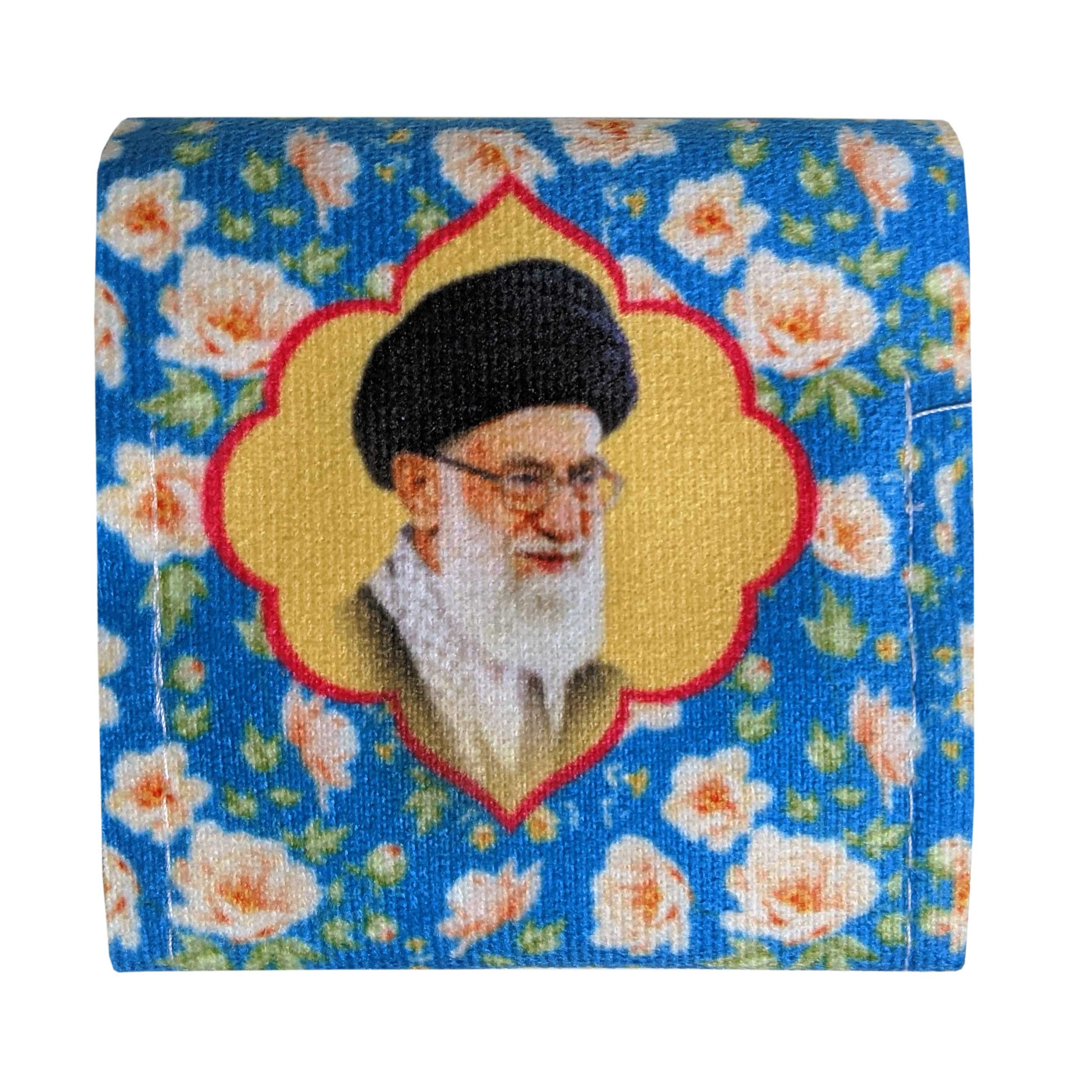 جانماز مدل مذهبی طرح گلدار مخمل رهبری آیه الله خامنه ای