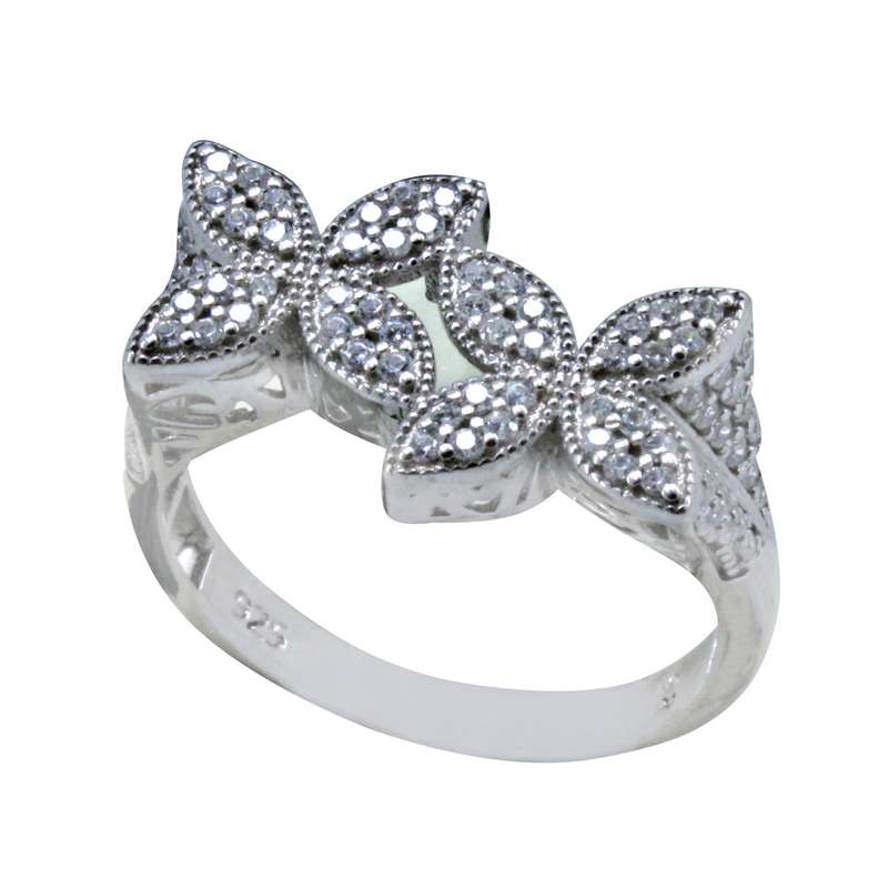 انگشتر نقره زنانه مدل ستاره کد 256g