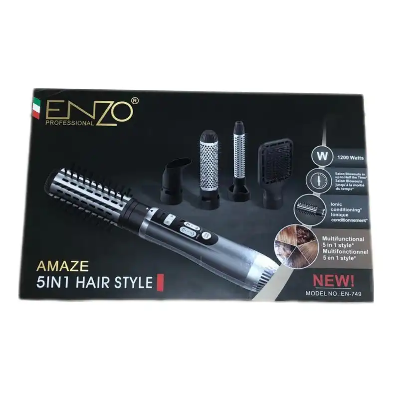 سشوار برس دار چرخشی انزو پروفیشینال مدل 749