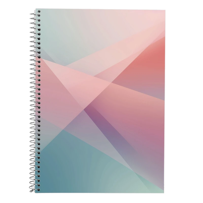 دفتر زبان 50 برگ مدوپد مدل دو خط طرح پاستیلی کد DF13562