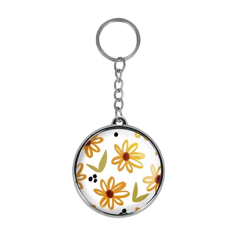 جاکلیدی خندالو طرح گل گلی مدل دوطرفه کد 2902629027