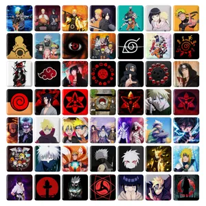 مگنت خندالو طرح انیمه ناروتو Naruto مدل مربعی کد 75 مجموعه 49 عددی