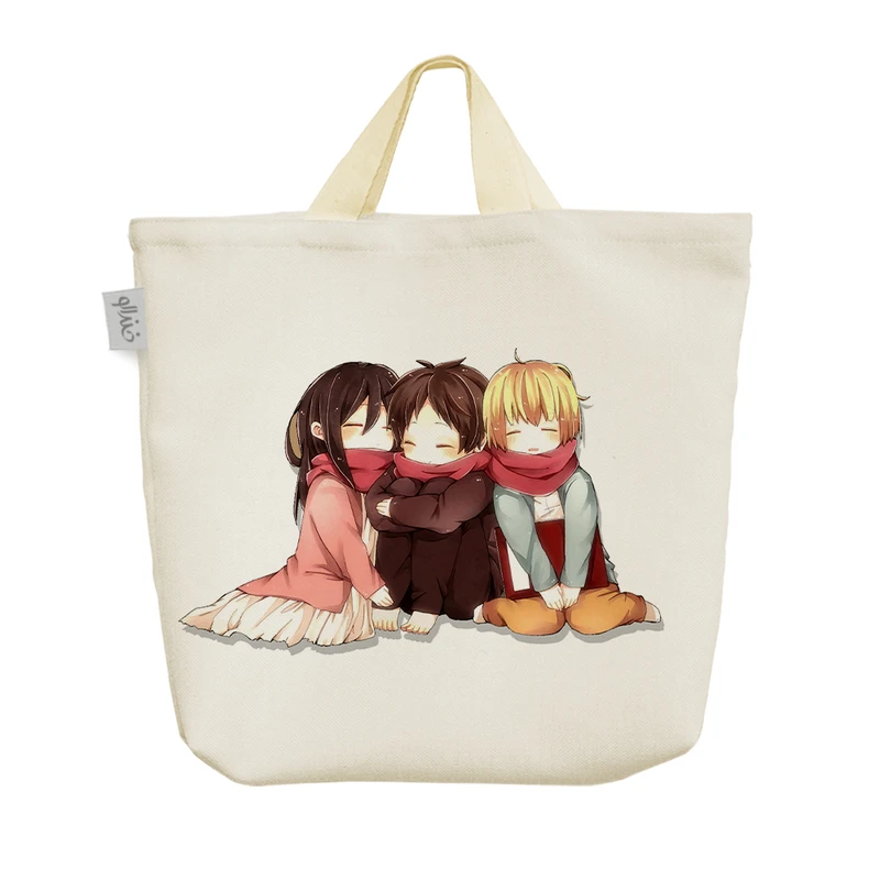 ساک خرید خندالو مدل ارن میکاسا آرمین انیمه اتک آن تایتان کد 986