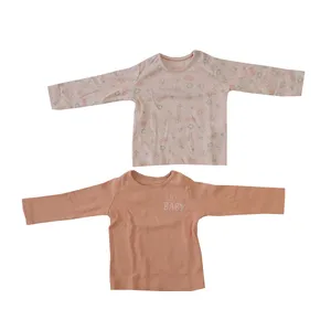 تی شرت آستین بلند دخترانه لوپیلو مدل 12 مجموعه 2عددی