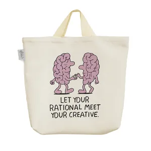 ساک خرید خندالو مدل Let Your Rational Meet Your Creative کد 6694