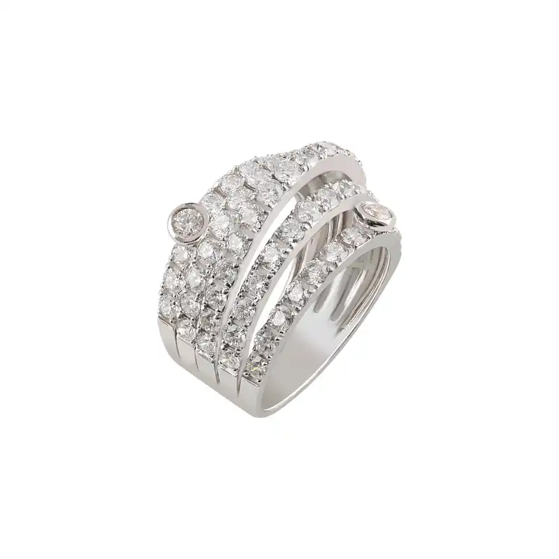 انگشتر طلا 18 عیار زنانه جواهری سُروری مدل 14896