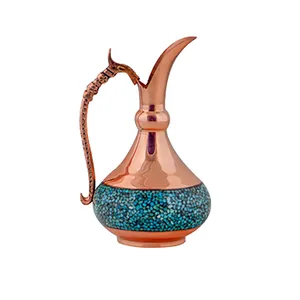 پارچ فیروزه کوبی آقاجانی مدل شلغمی کد 15