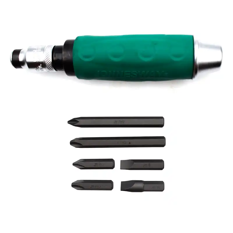 پیچ گوشتی ضربه خور جانزوی مدل AG010055A مجموعه 7 عددی