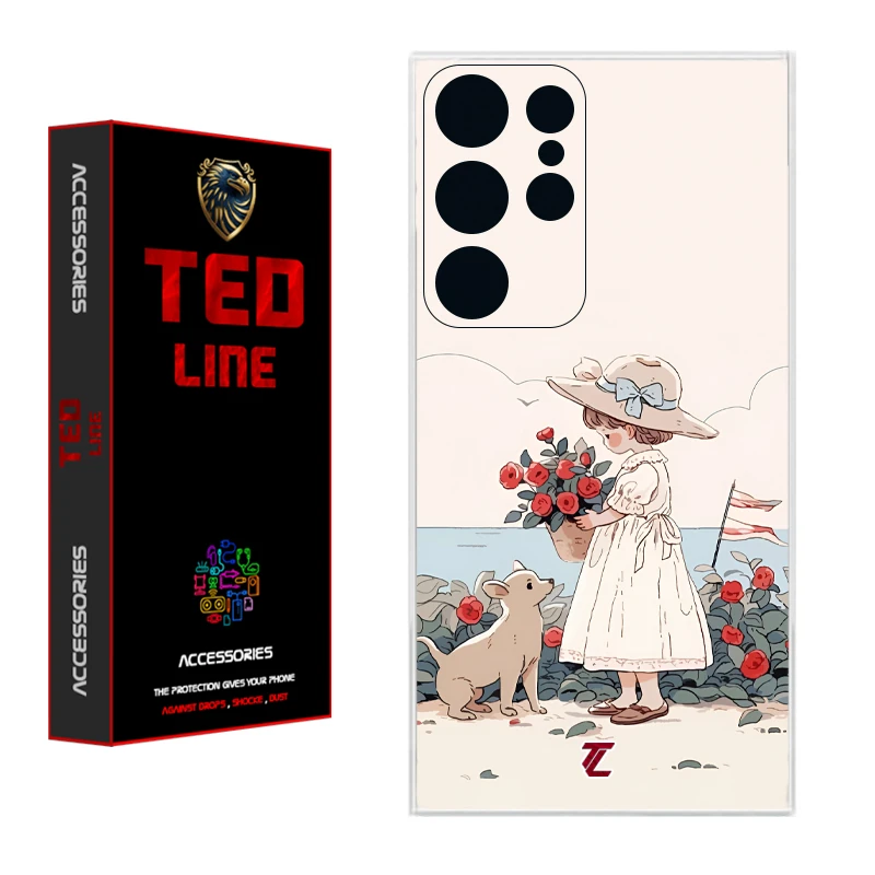 کاور تدلاین طرح دختر کد 1208 مناسب برای گوشی موبایل سامسونگ Galaxy S22 Ultra