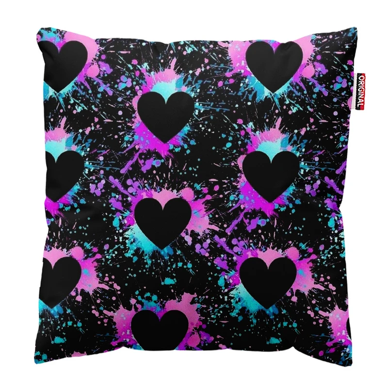 کوسن پاد آفرین طرح قلب کد 550 سایز 30*30 سانتی متر