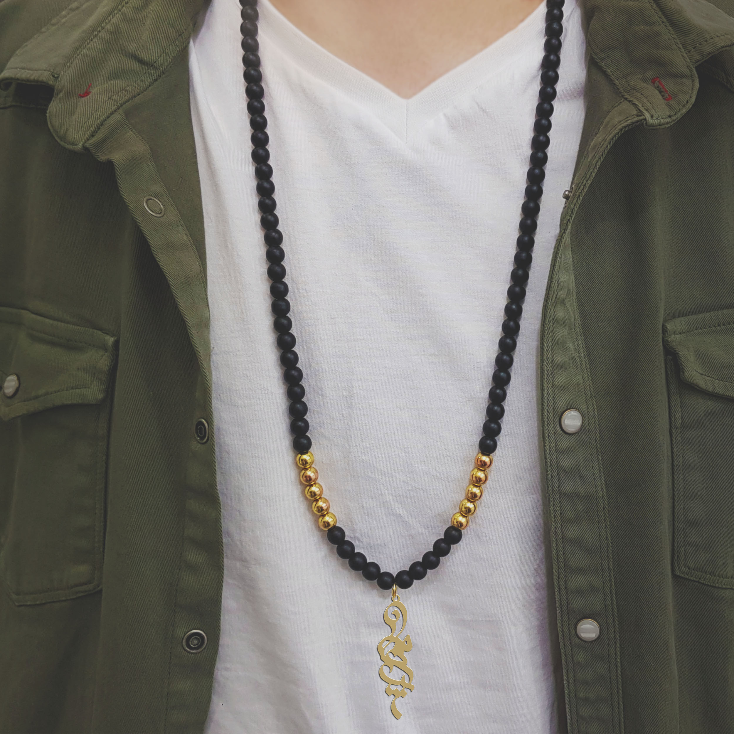 گردنبند نقره مردانه ترمه ۱ مدل پرهام کد ma 1859