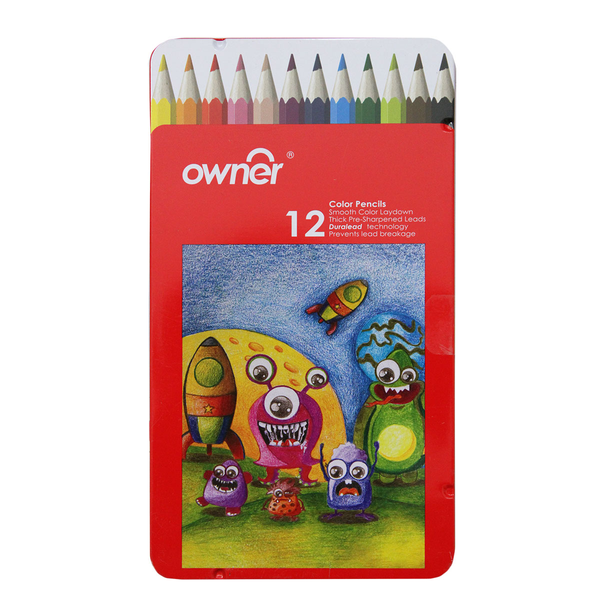 مداد رنگی 12 رنگ اونر مدل RM12 کد 4